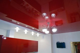 Монтаж потолка на кухне