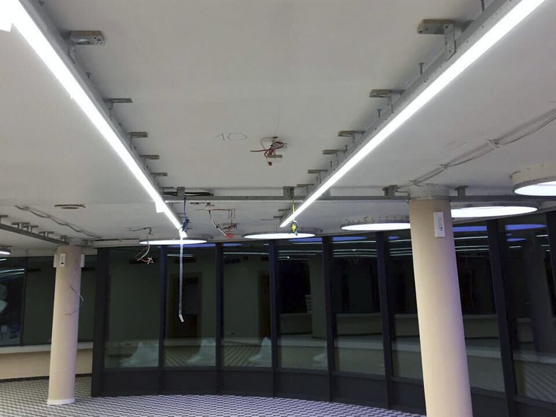 Монтаж парящих натяжных потолков в Минске