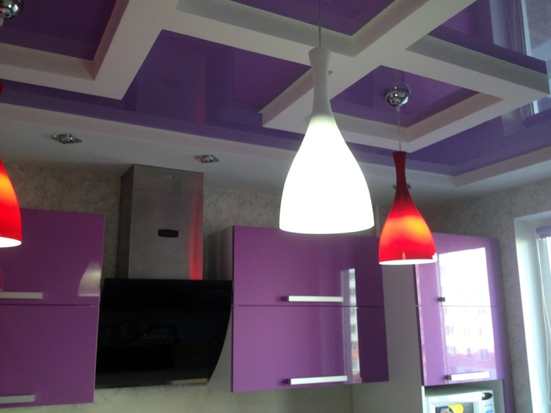 Двухуровневые натяжные потолки минск